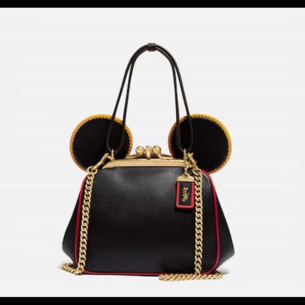 NWT COACH Disney Mickey Kisslock Bag 4720